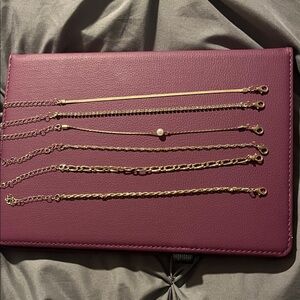Layered Gold Chain Bracelet Bundle of 6- NWT